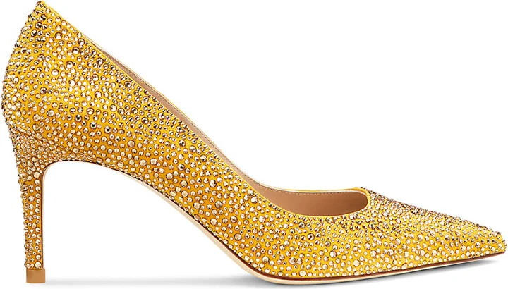 STUART WEITZMAN Stuart Power Shine pump, Yellow
