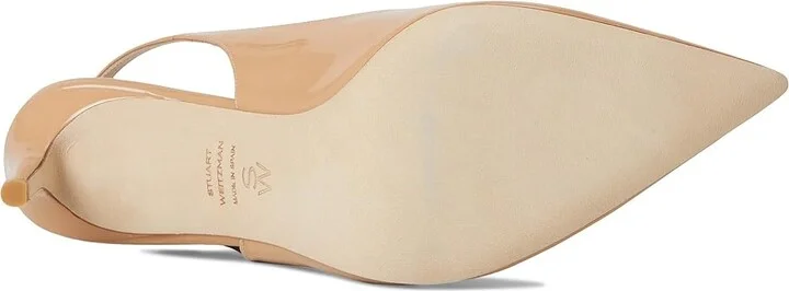 Stuart Weitzman Stuart Power Slingback 75 High Women's Heels Adobe : 7 M, Leather - Image 3