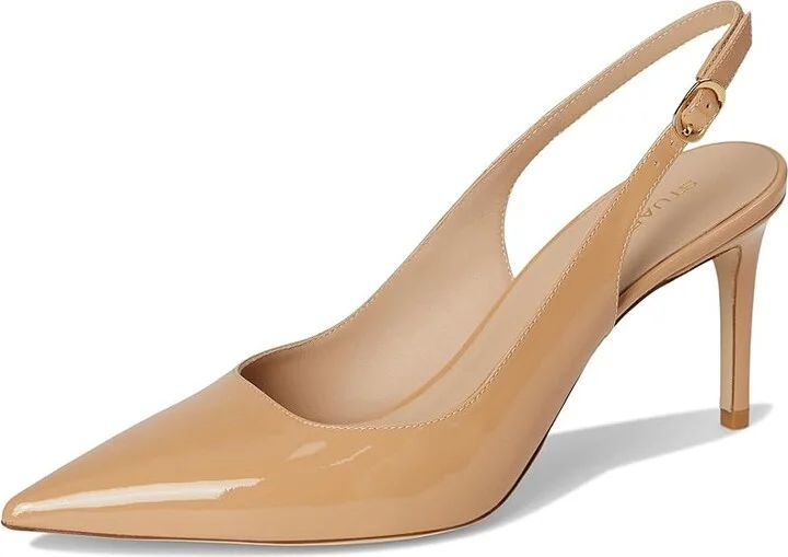 Stuart Weitzman Stuart Power Slingback 75 High Women's Heels Adobe : 7 M, Leather - Image 5
