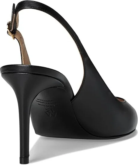 Stuart Weitzman Stuart Power Slingback 75 High Women's Heels Black : 7.5 M, Leather - Image 4