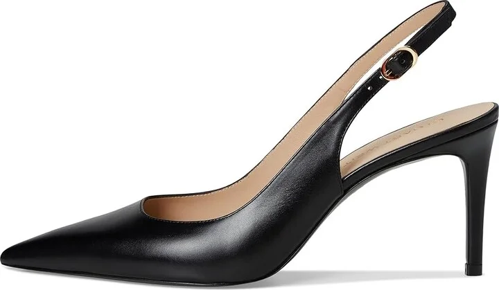 Stuart Weitzman Stuart Power Slingback 75 High Women's Heels Black : 7.5 M, Leather - Image 6