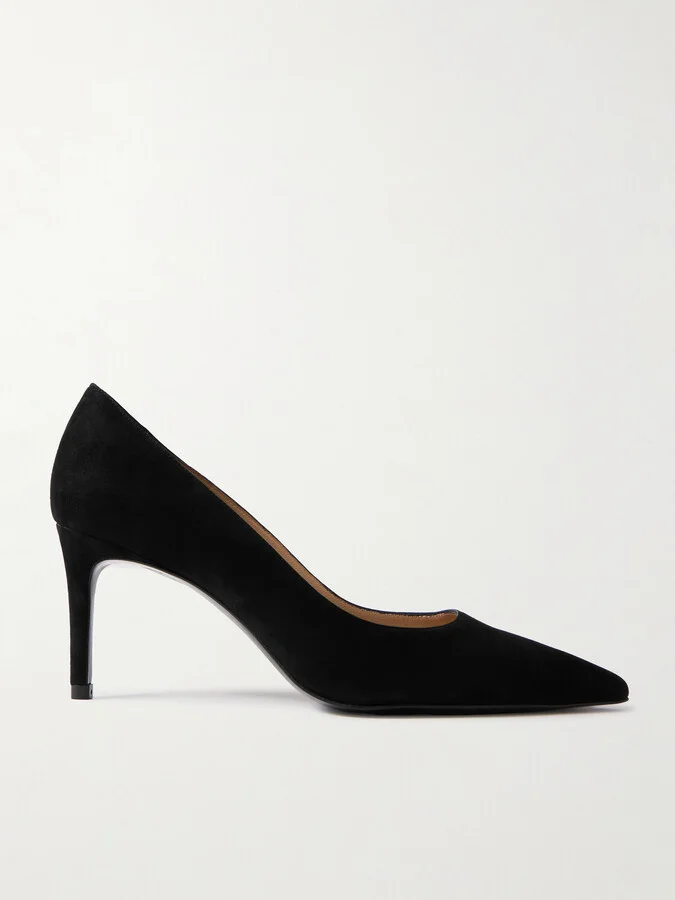Stuart Weitzman - Stuart Power Suede Pumps - Black