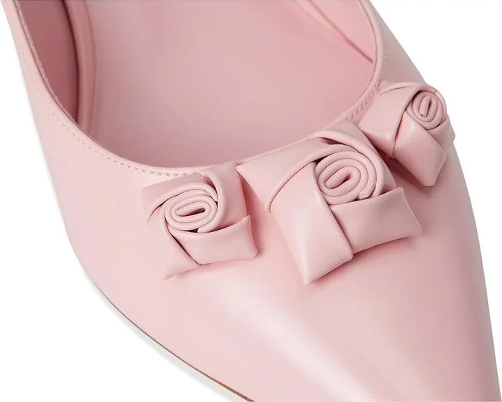 Stuart Weitzman STUART ROSIE 50 High Women's Heels Pink Marshmallow : 7.5 M, Leather - Image 7