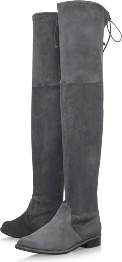 Stuart Weitzman Suede Lowland Thigh High Boots - Image 4