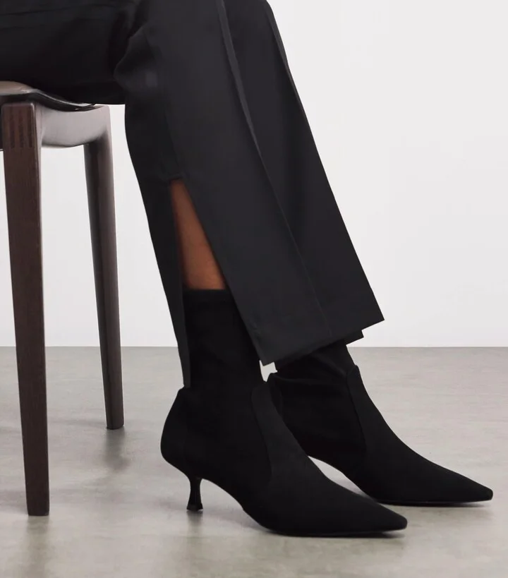 Stuart Weitzman Suede Naomi Ankle Boots 50 - Image 2