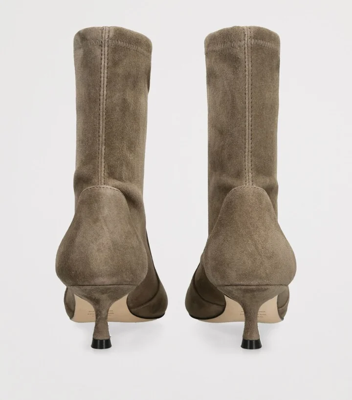 Stuart Weitzman Suede Naomi Ankle Boots 50 - Image 2