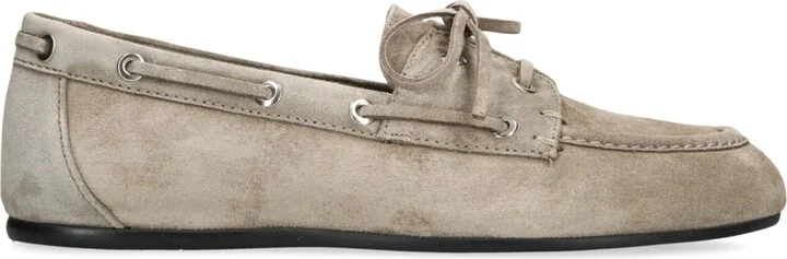 Stuart Weitzman Suede Tinsley Moccasins