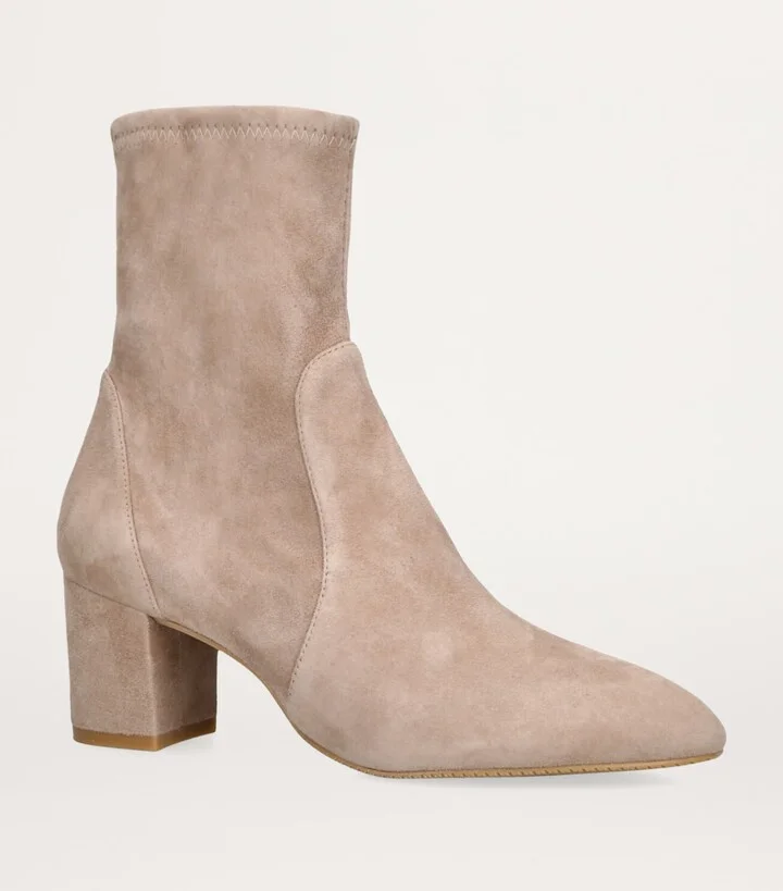 Stuart Weitzman Suede Yuliana Ankle Boots 60 - Image 3