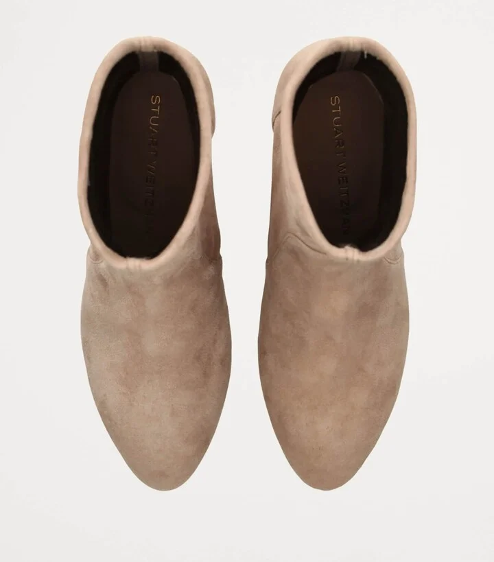 Stuart Weitzman Suede Yuliana Ankle Boots 60 - Image 4