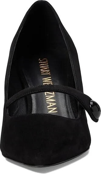 Stuart Weitzman SW 75 Mary Jane Pump Women's Shoes Black : 10 B, Leather - Image 2