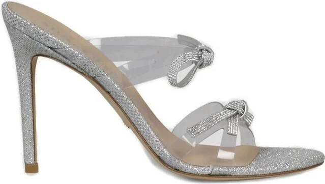 Stuart Weitzman SW Bow Embellished Sandals