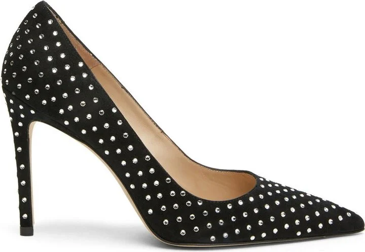 Stuart Weitzman Swarovski Crystal-Embellished Pumps