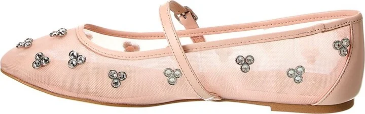 Stuart Weitzman Tammy Mesh & Leather Mary Jane Ballet Flat - Image 2