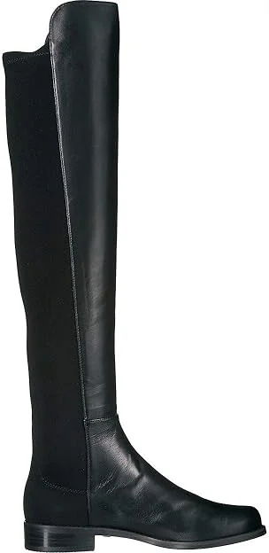 Stuart Weitzman The 5050 Boot Women's Pull-on Boots Black Nappa/Stretch Gabardine : 4 N - Image 8
