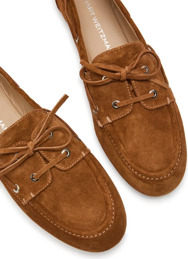 Stuart Weitzman Tinsley Moccasin Suede Loafers - Image 3