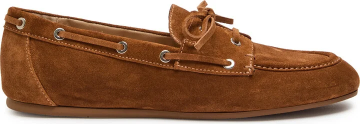 Stuart Weitzman Tinsley Moccasin Suede Loafers