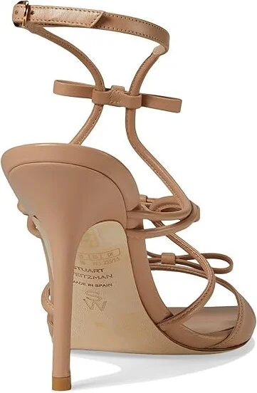 Stuart Weitzman Tully 100 Sandal Women's Sandals Adobe : 5.5 M, Leather - Image 4