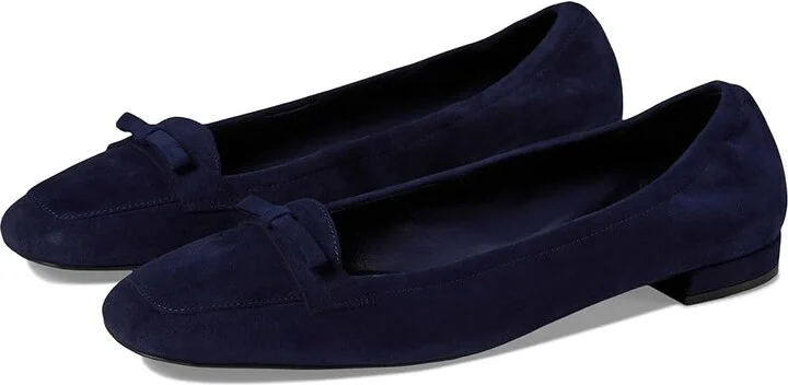Stuart Weitzman Tully Loafer Women's Flat Shoes Nice Blue : 6.5 M, Leather
