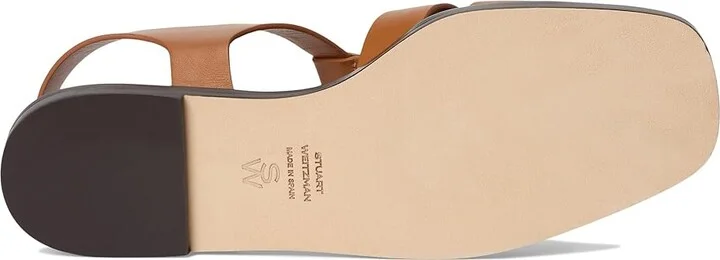 Stuart Weitzman Villa Fshrmn Sandals Women's Shoes Cream : 9 M, Leather - Image 9