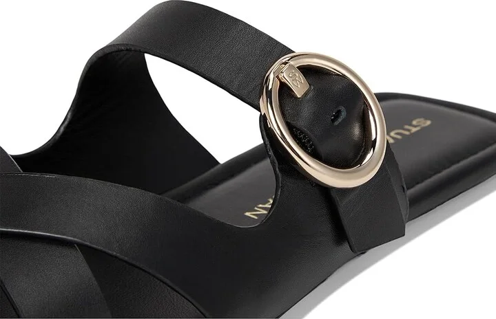 Stuart Weitzman Villa Slide Women's Shoes Black : 5 M, Leather - Image 7