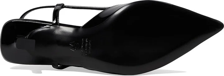 Stuart Weitzman Vinnie 50 Slingback High Women's Heels Black : 6.5 M, Leather - Image 3