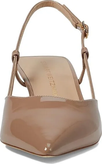 Stuart Weitzman Vinnie 50 Slingback High Women's Heels Fawn : 7.5 M, Leather - Image 2