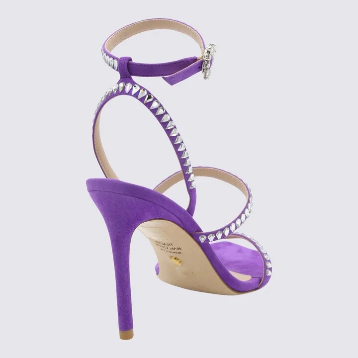 Stuart Weitzman Violet Suede Sandals - Image 2