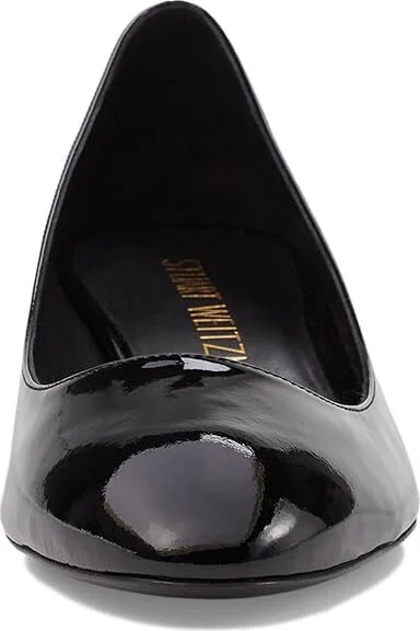 Stuart Weitzman Vivienne 35 Pump High Women's Heels Black : 7 M, Leather - Image 2
