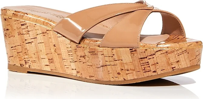 Stuart Weitzman Women's Carmen Platform Slide Sandals