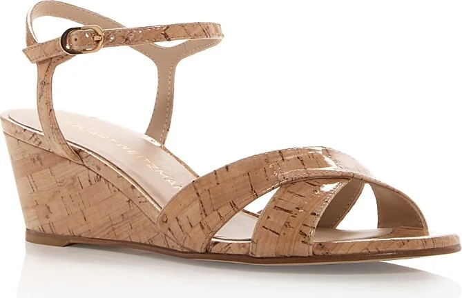 Stuart Weitzman Women's Dayna Demi Wedge Sandals