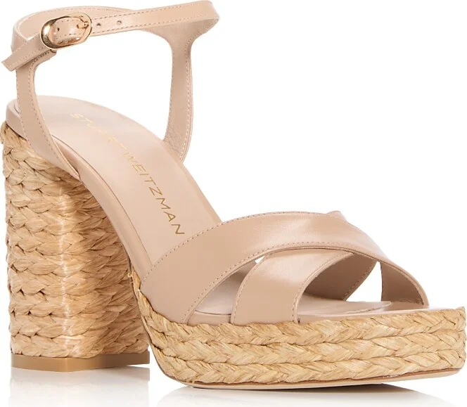 Stuart Weitzman Women's Dayna Espadrille Platform Sandals