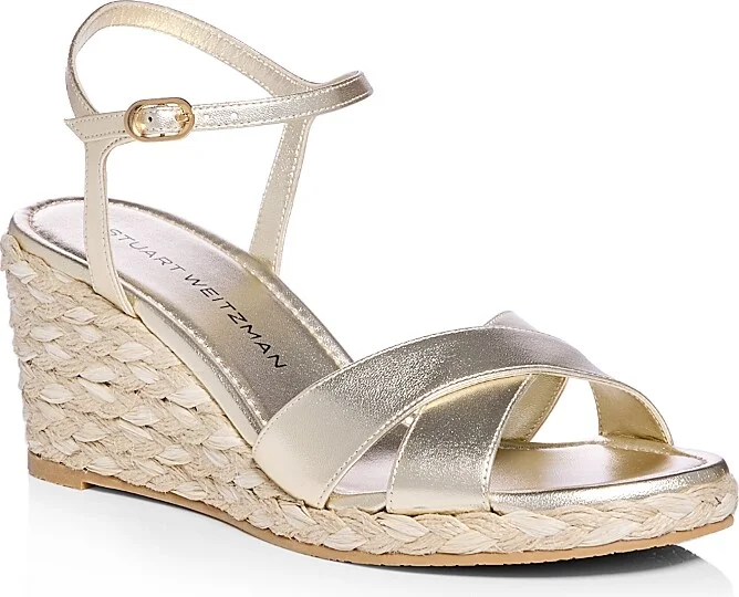 Stuart Weitzman Women's Dayna Espadrille Wedge Sandals