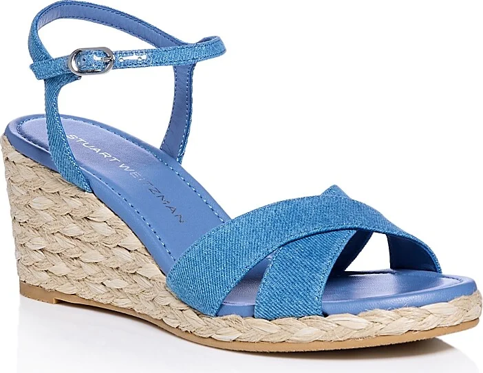 Stuart Weitzman Women's Dayna Espadrille Wedge Sandals