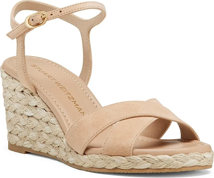 Stuart Weitzman Women's Dayna Espadrille Wedge Sandals