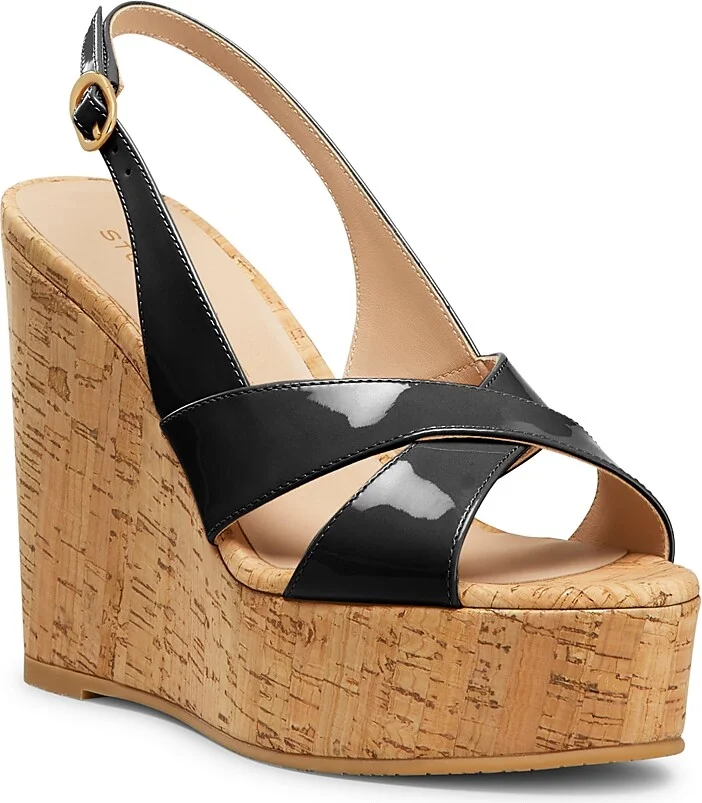 Stuart Weitzman Women's Dayna Slingback Wedge Sandals