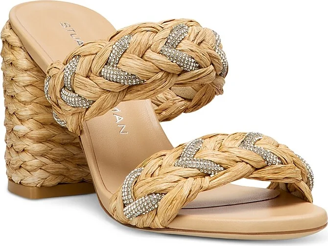 Stuart Weitzman Women's Lana Block Heel Sandals