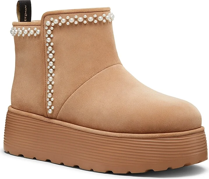 Stuart Weitzman Women's Nellie Pearl Flatform Boots