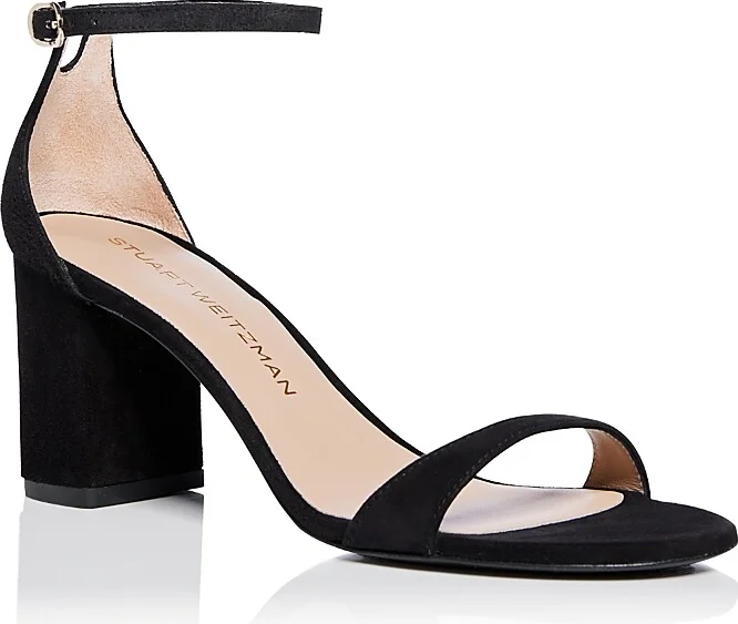 Stuart Weitzman Women's Nudist Block 75 Sandals