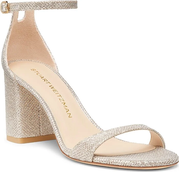 Stuart Weitzman Women's Nudist Block 75 Sandals