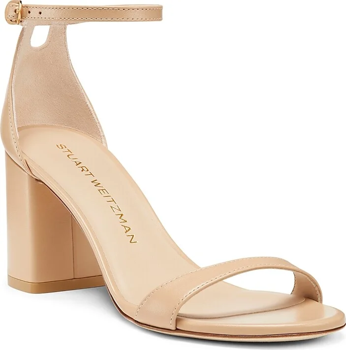 Stuart Weitzman Women's Nudist Block 75 Sandals