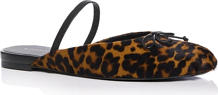 Stuart Weitzman Women's Prima Bow Calf Hair Ballet Flats