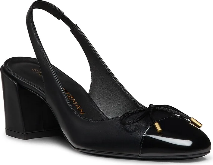 Stuart Weitzman Women's Sleek Bow 50 Slingback Pumps