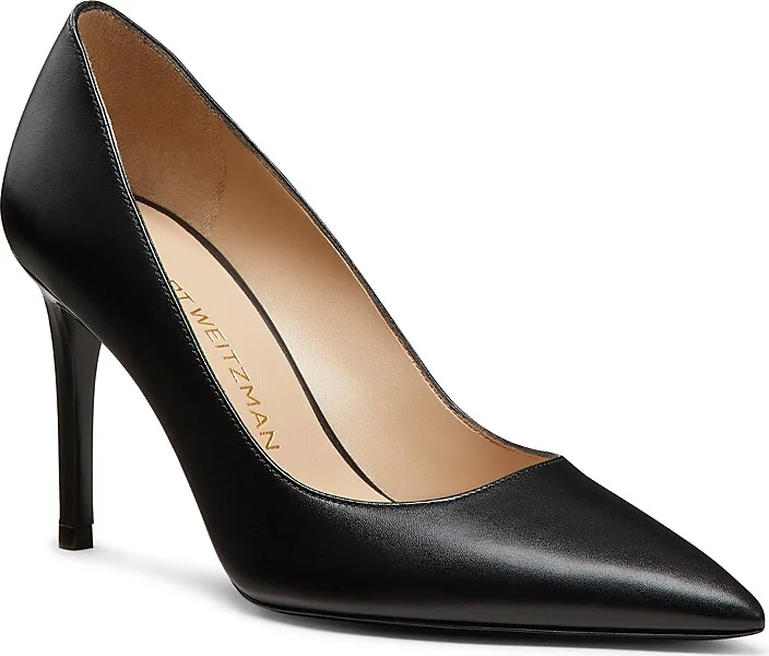 Black Smooth Leather