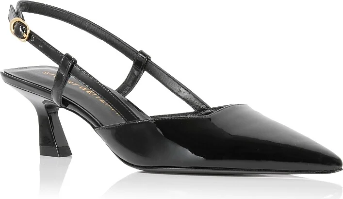 Stuart Weitzman Women's Vinnie 50 Slingback Kitten Heels