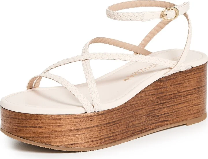 Stuart Weitzman Wovette Wedge Sandals