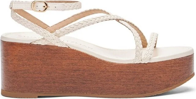 Stuart Weitzman Wovette Wedge Sandals