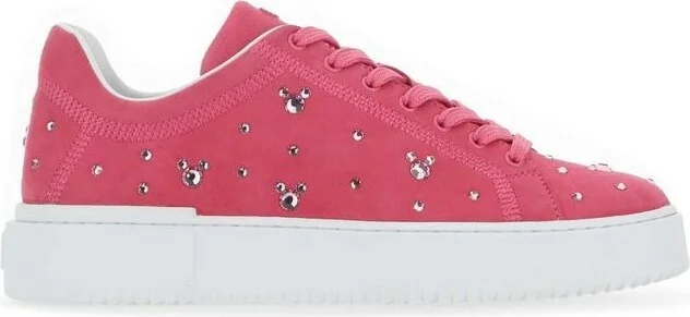 Stuart Weitzman X Disney Crystal Embellished Low-Top Sneakers