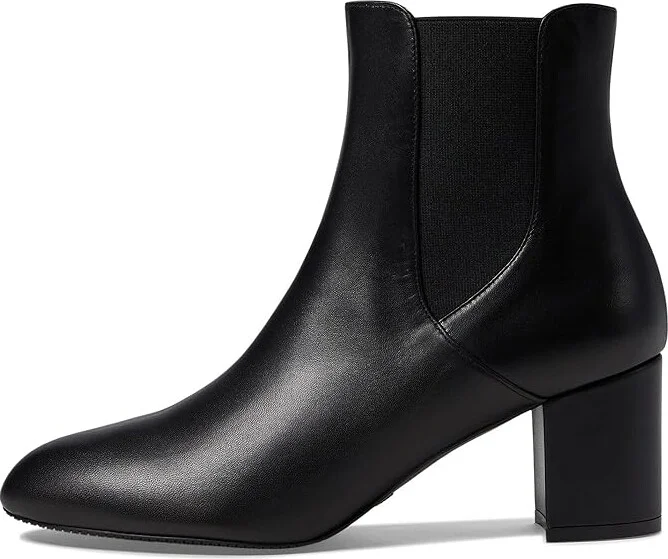 Stuart Weitzman Yuliana 60 Chelsea Bootie Women's Boots Black : 5 M, Leather - Image 5