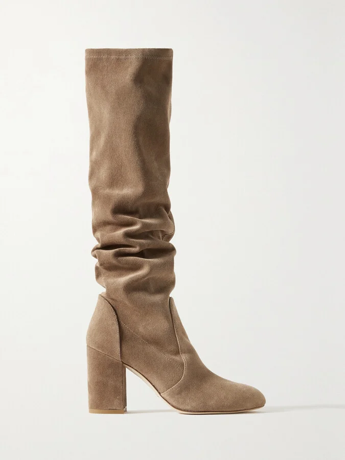 Stuart Weitzman - Yuliana Suede Knee Boots - Green
