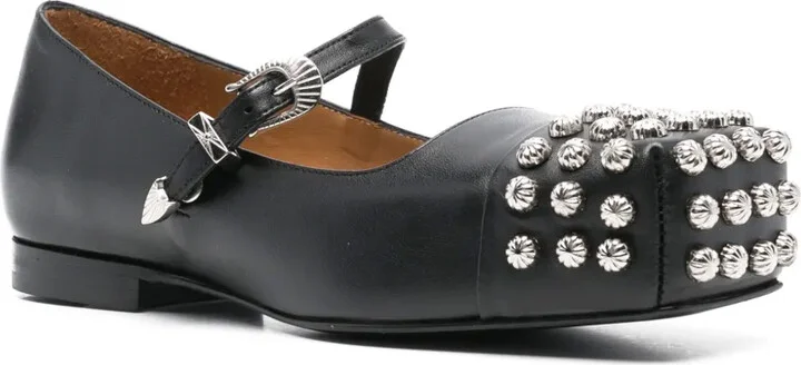 Stud-Detail Ballet Flats - Image 2